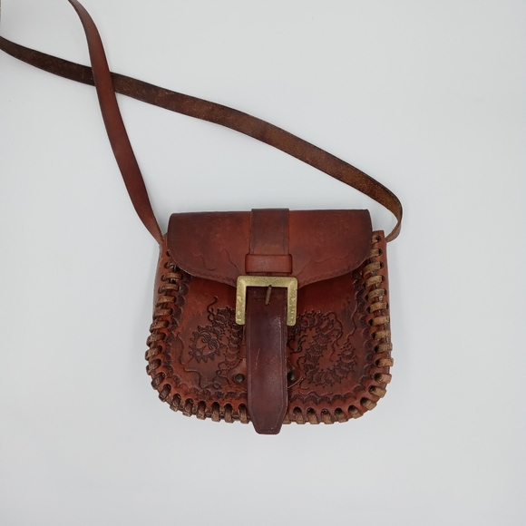 Vintage Handmade Leather Bag - Picture 2 of 13